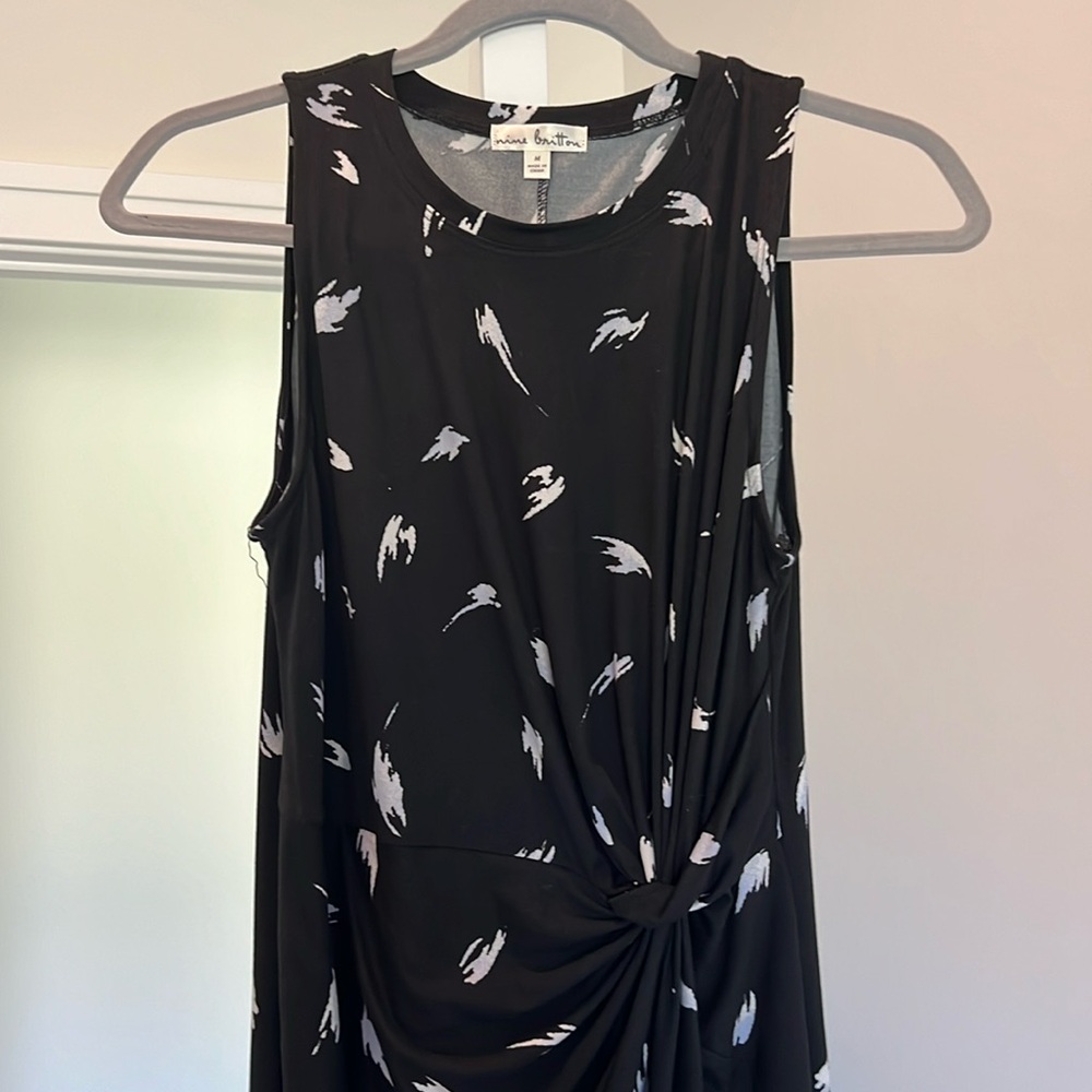 Nine Britton jersey dress with flattering waist gathering